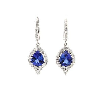 Tanzanite and Diamond Earrings