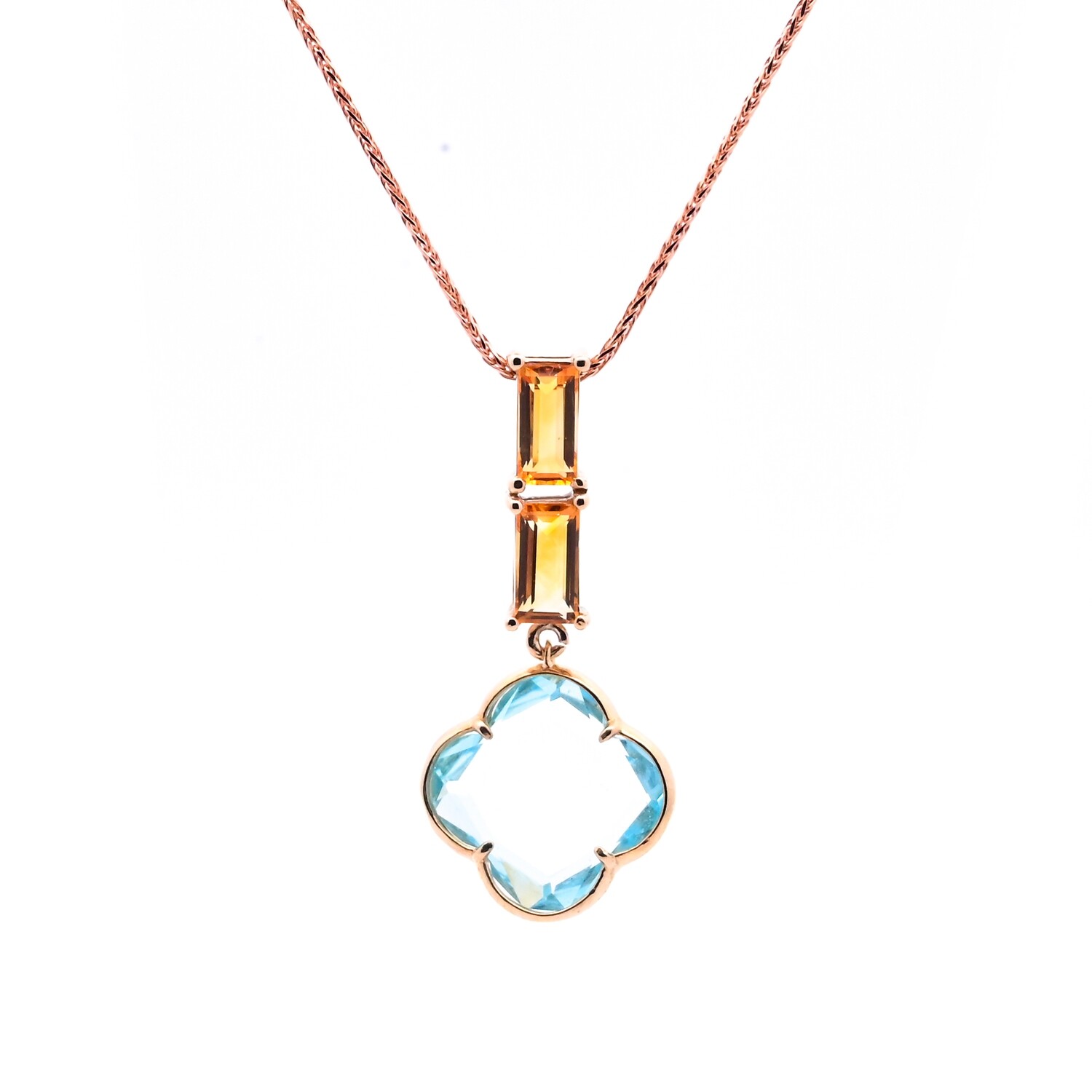 Topaz Clover Necklace