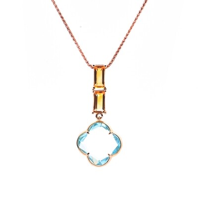 Topaz Clover Necklace