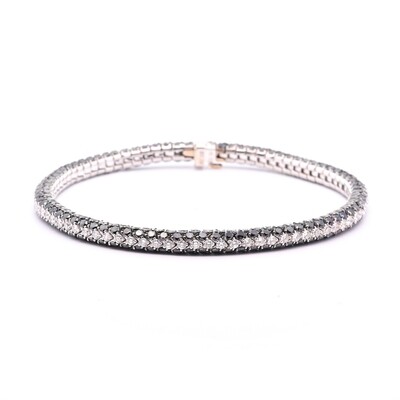 Black and White Diamond Bracelet