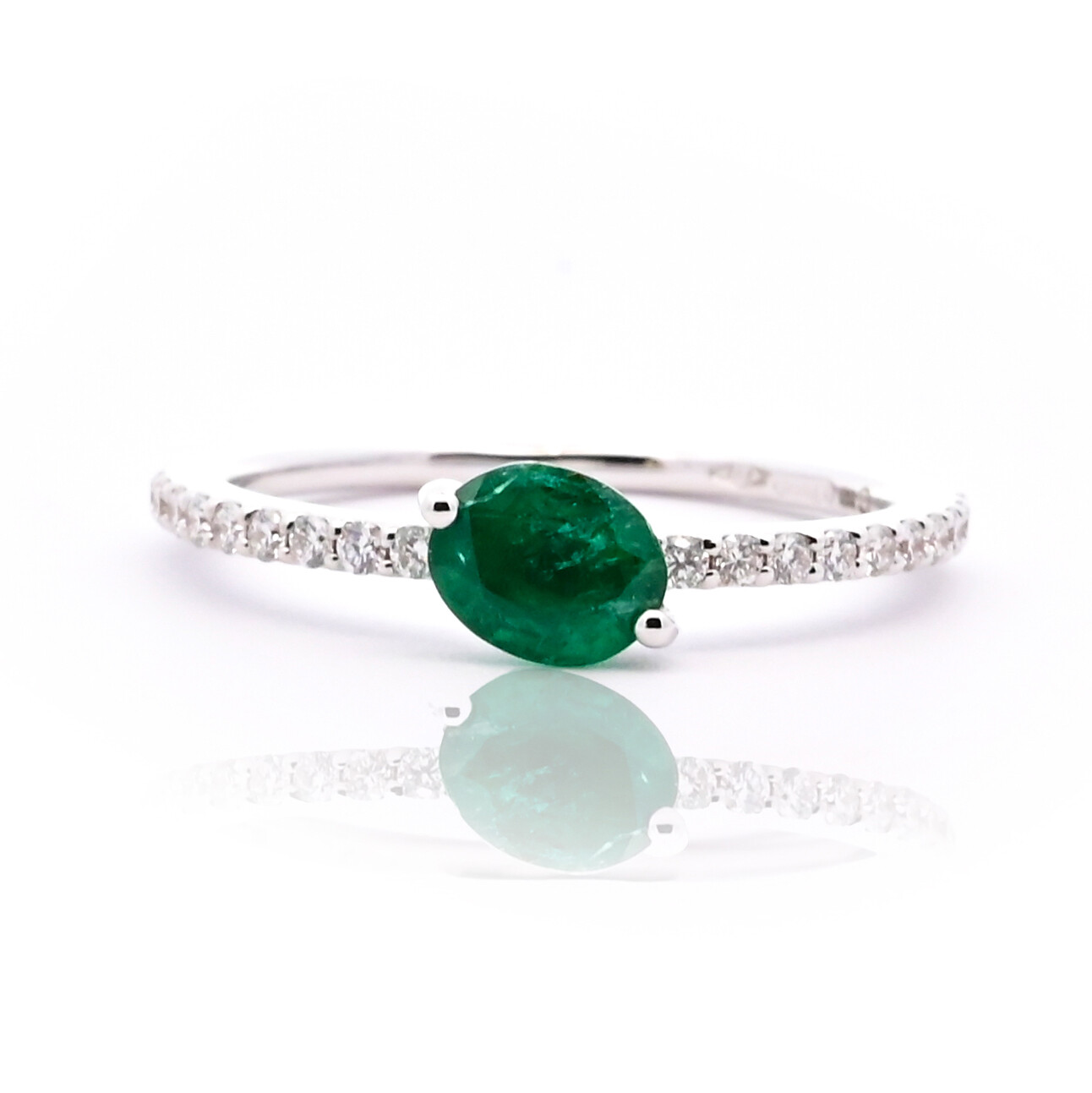 Emerald and Diamond ring