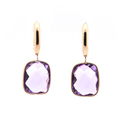 Yellow Gold Drop Cocktail earrings