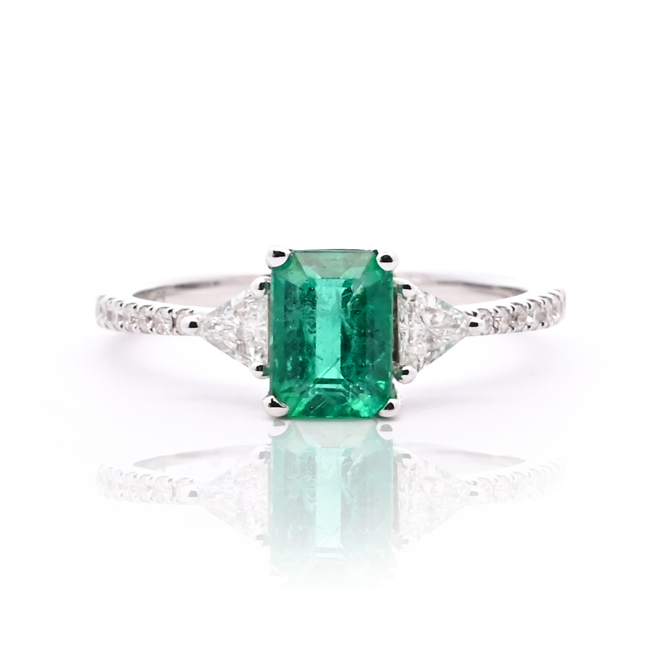 Emerald and Diamond Ring