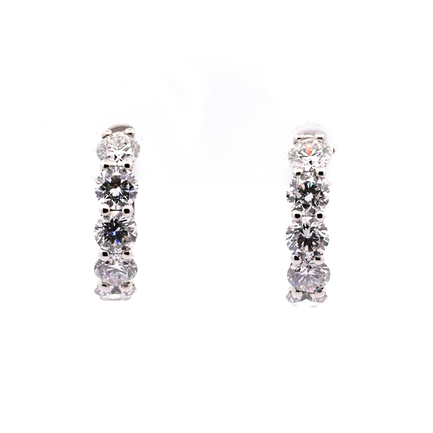Diamond Hoop Earrings