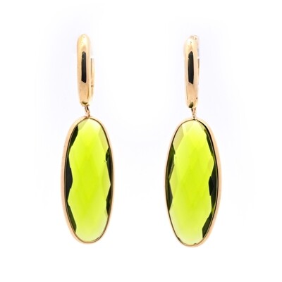 Green Quartz Earrings