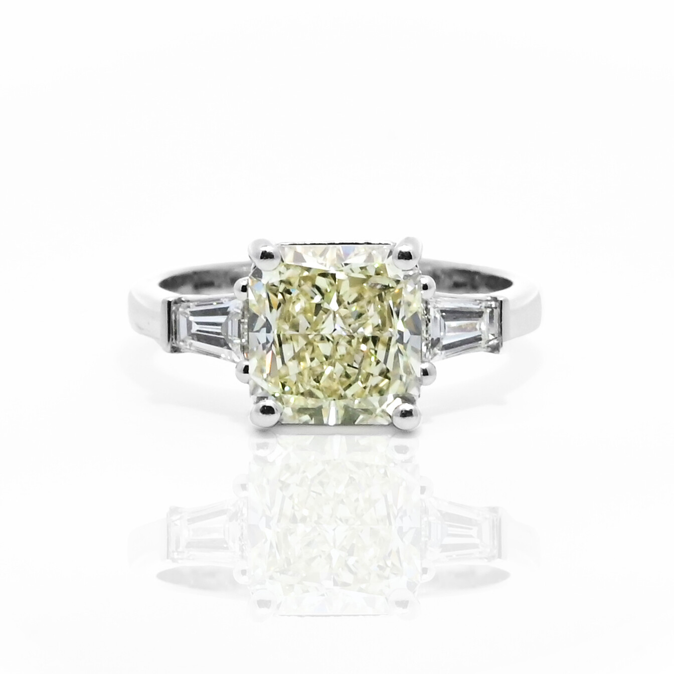 3.04 Radiant Cut Diamond Ring