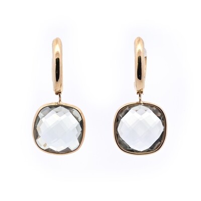 Cushion shape Drop Earrings