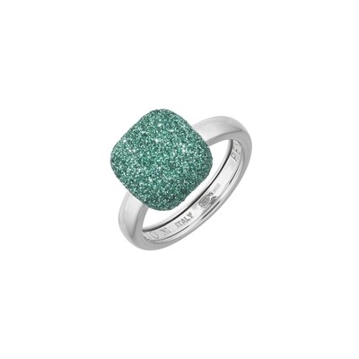 Pesavento Silver Green Polvore Ring