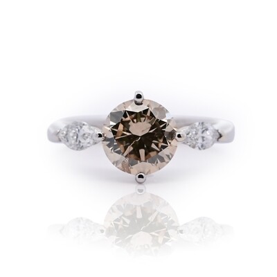 Cognac Diamond Ring