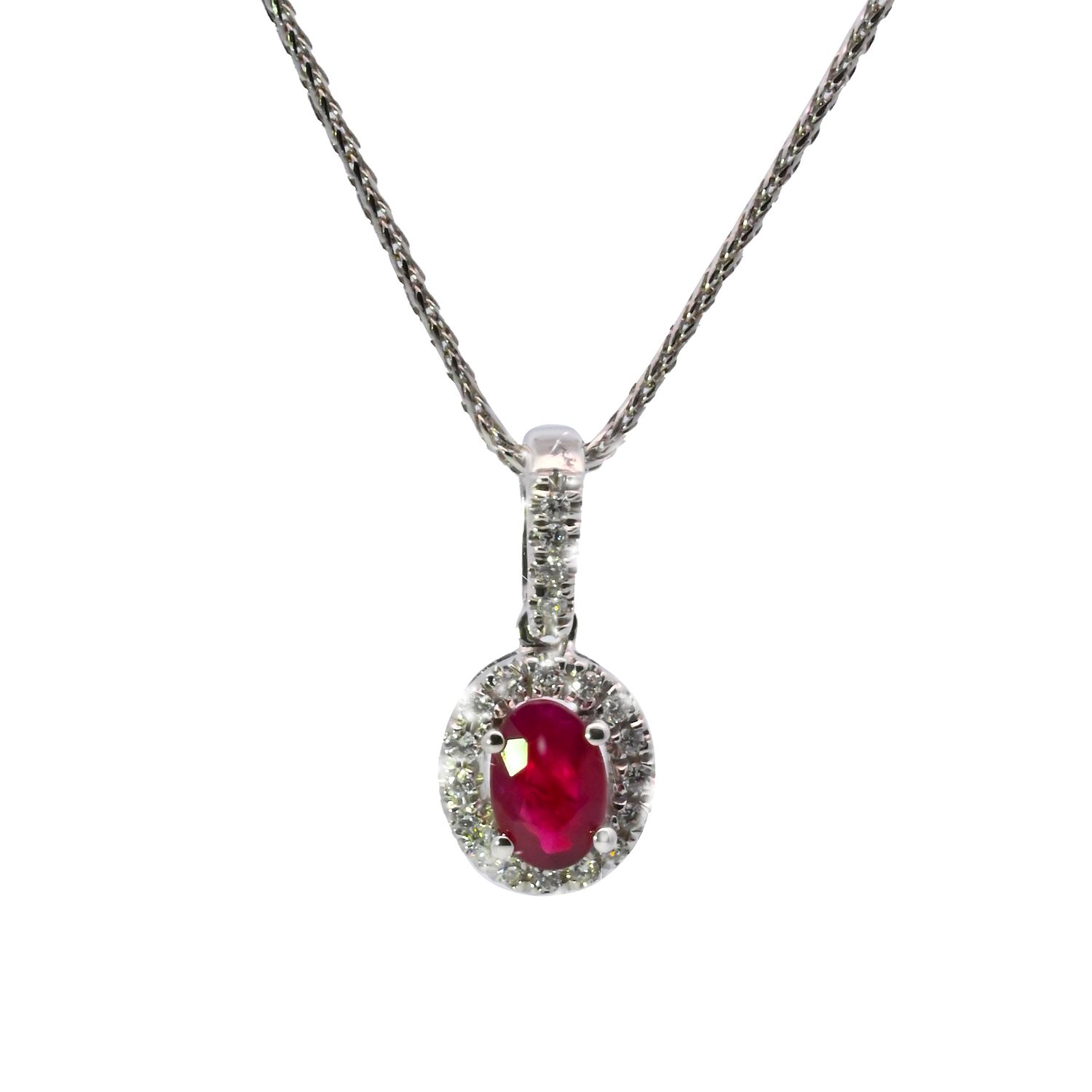 Ruby and Diamond Pendant.