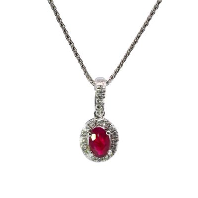 Ruby and Diamond Pendant.
