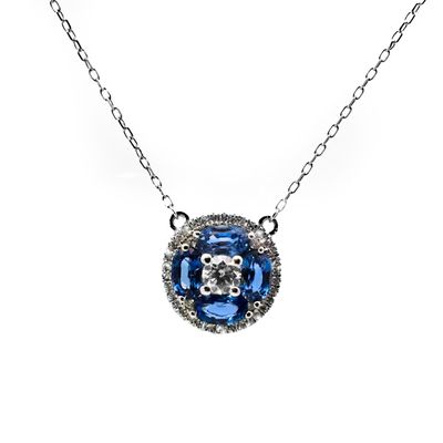 Sapphire and Diamond Pendant