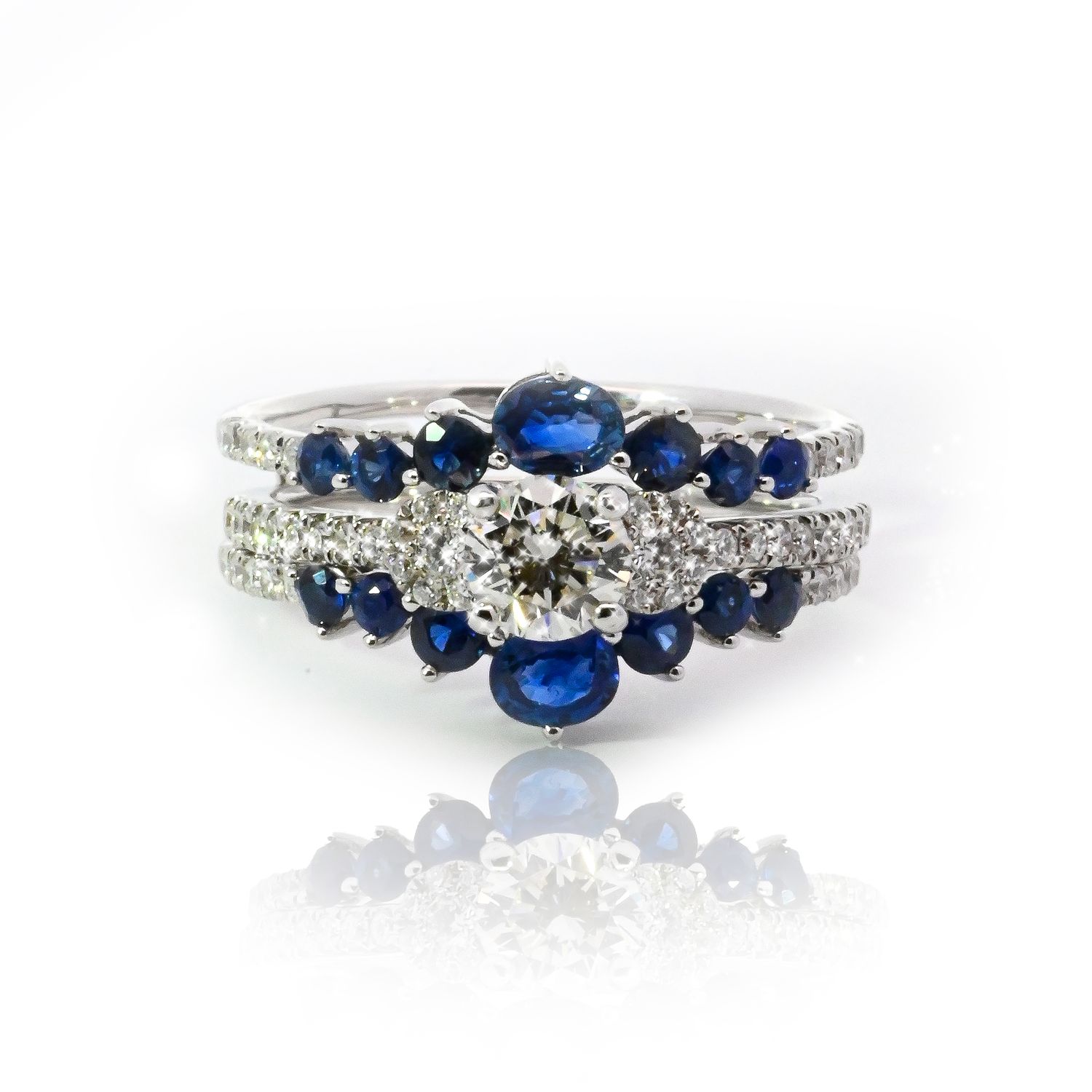 Diamond and Sapphire Ring