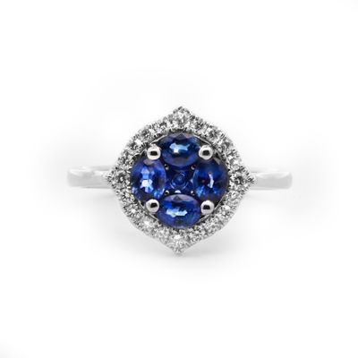 Sapphire and Diamond Ring
