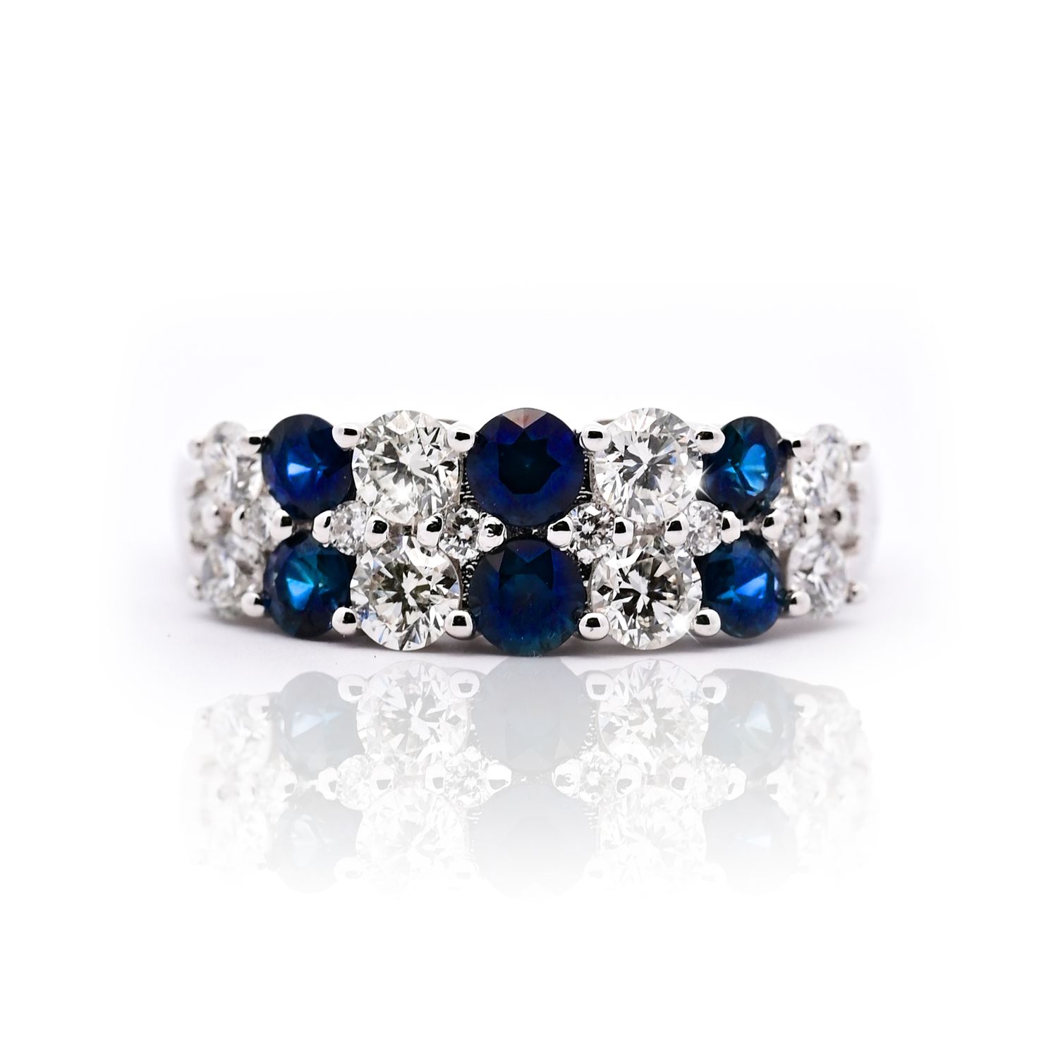 Sapphire and Diamond Eternity Ring