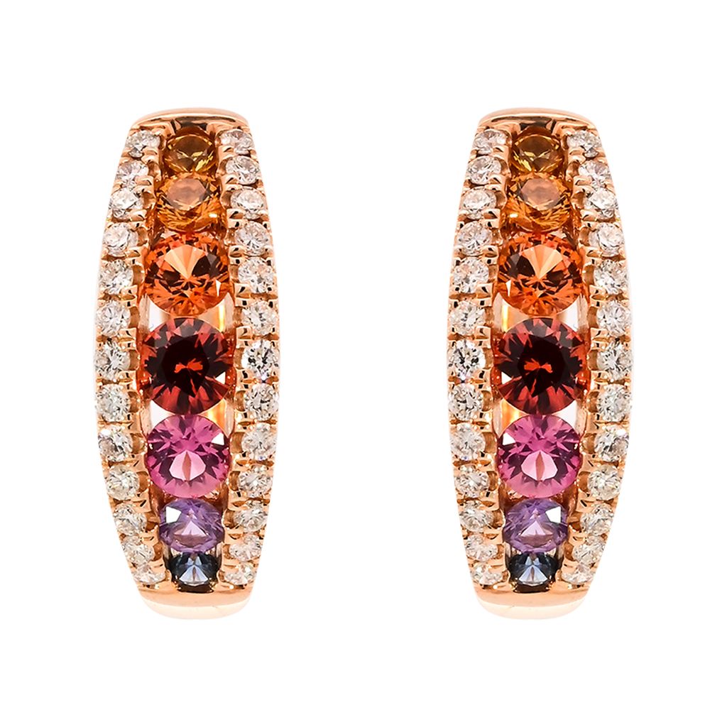 Sapphire and Diamond Earrings