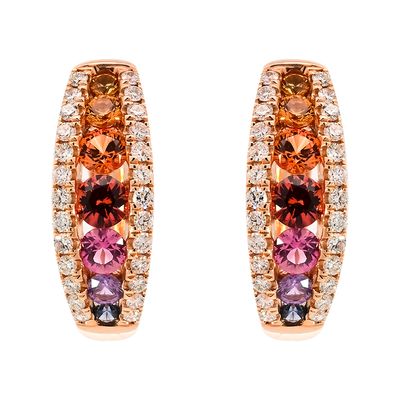 Sapphire and Diamond Earrings