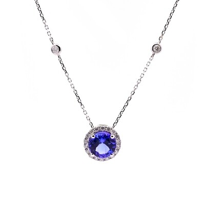 Tanzanite and Diamond Necklace