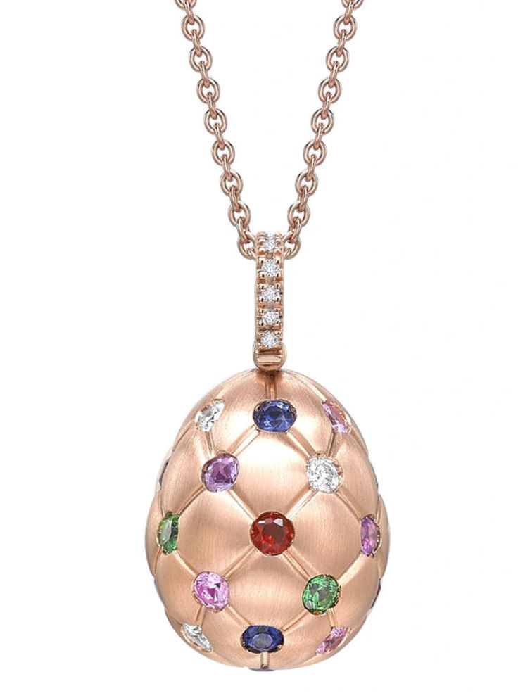 Fabergé Heritage Forever Quilted Rose Gold Pendant