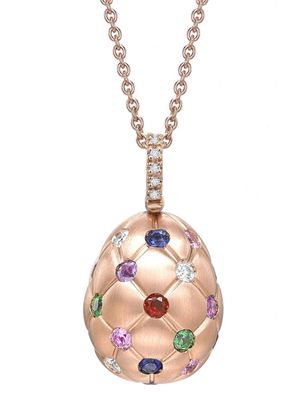 Fabergé Heritage Forever Quilted Rose Gold Pendant