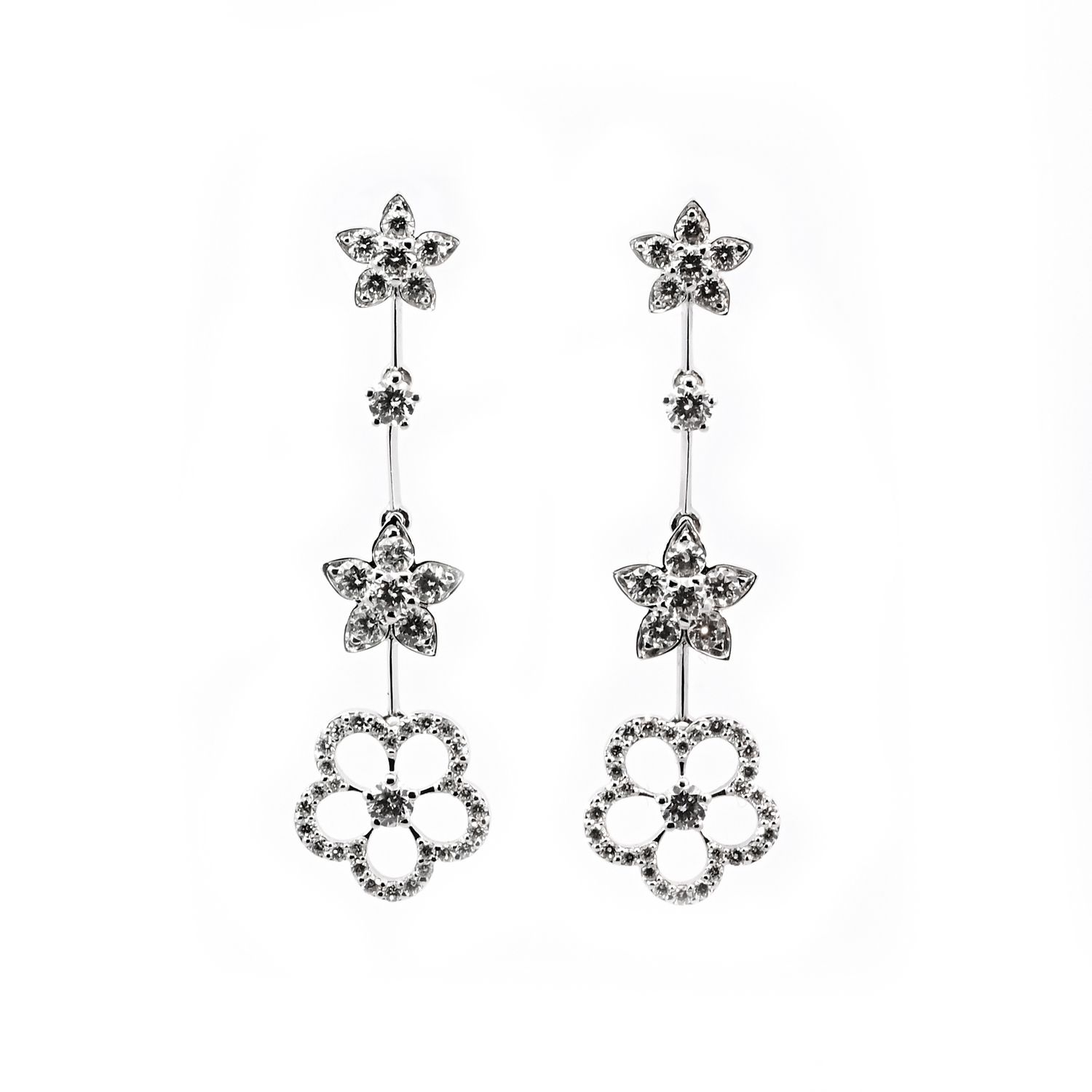 Fancy Diamond Drop Earrings