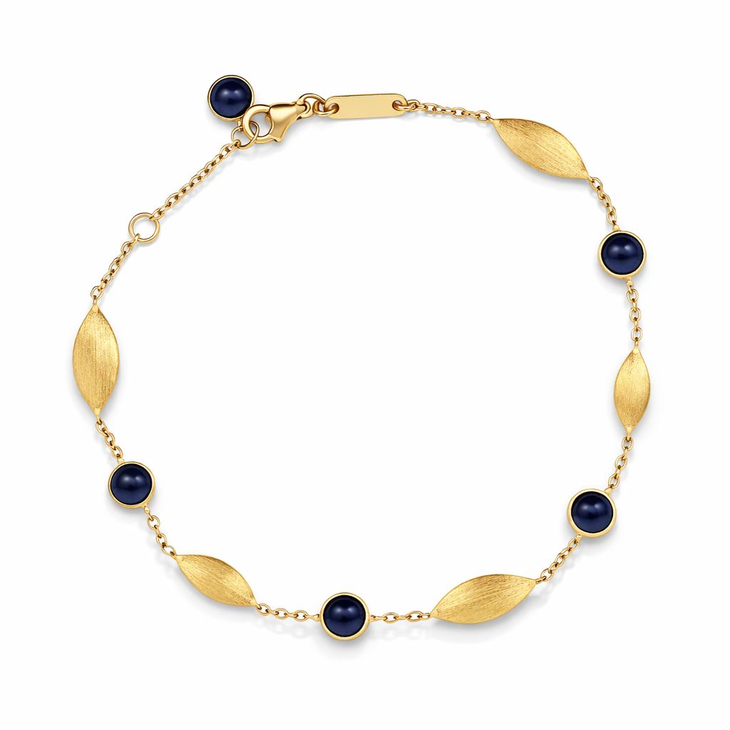 Gold and Lapis Bracelet