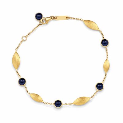 Gold and Lapis Bracelet