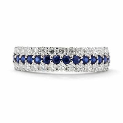 Sapphire and Diamond Eternity Ring