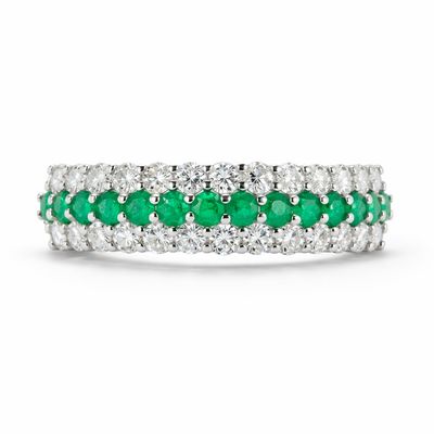 Emerald and Diamond Eternity Ring