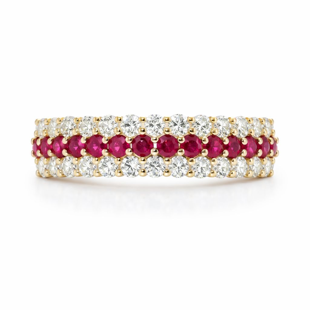Ruby and Diamond Eternity Ring