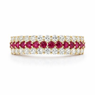 Ruby and Diamond Eternity Ring