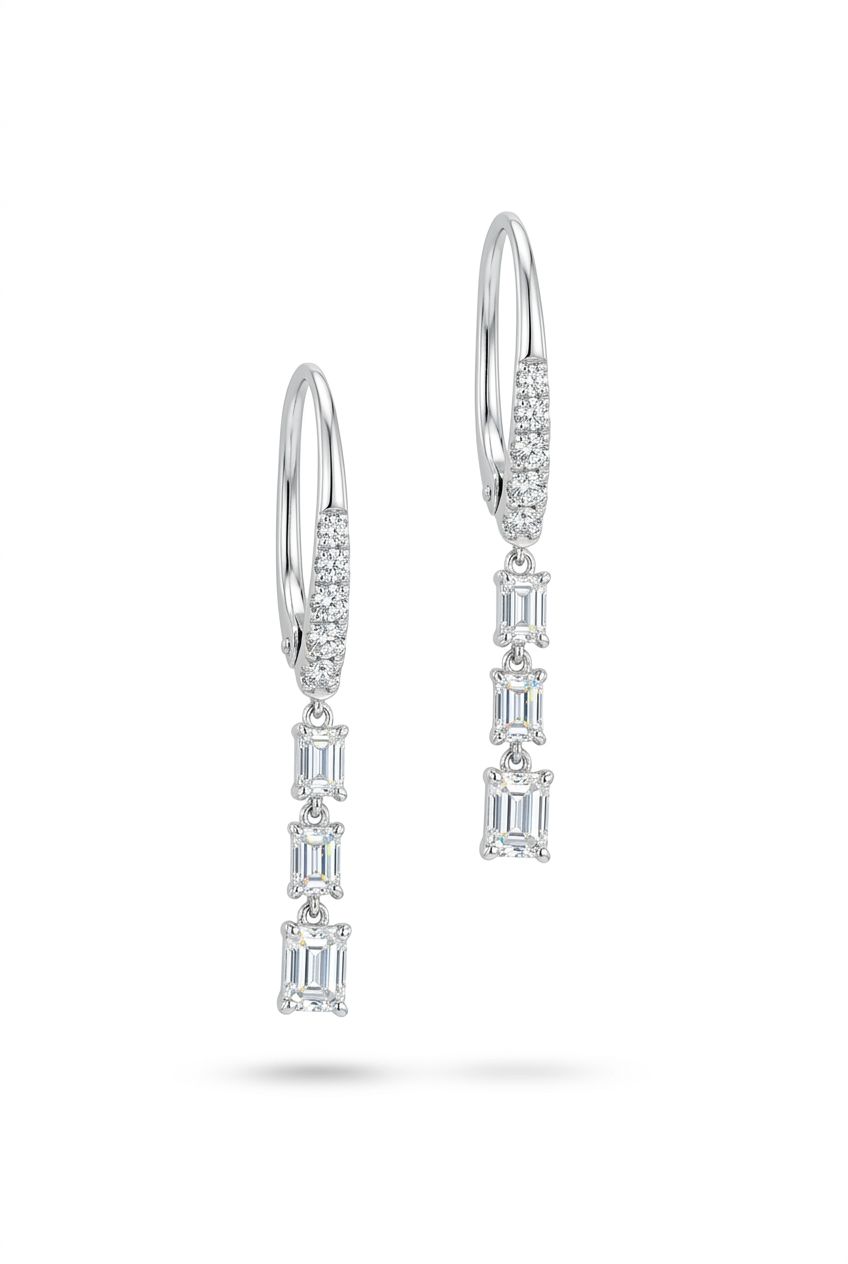 Diamond Drop Earrings