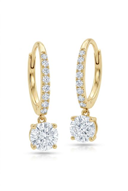 Diamond Drop Earrings