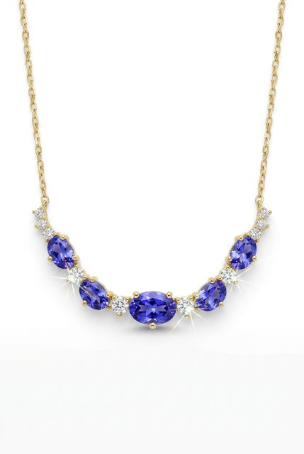 Tanzanite and Diamond Necklace