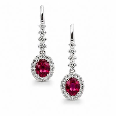 Ruby and Diamond Earrings