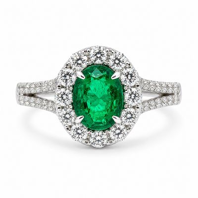 Emerald and Diamond Ring