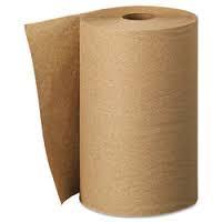 Brown Paper Towel Rolls (24/Case)(8'' x 205 Ft)