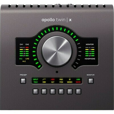 Universal Audio Apollo Twin X QUAD Desktop 10x6 Thunderbolt 3 Audio Interface with Real-Time UAD Processing