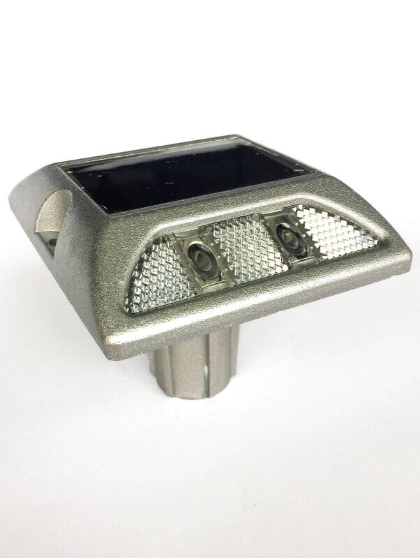MARCADOR SOLAR 4 LEDS BRANCO/BRANCO