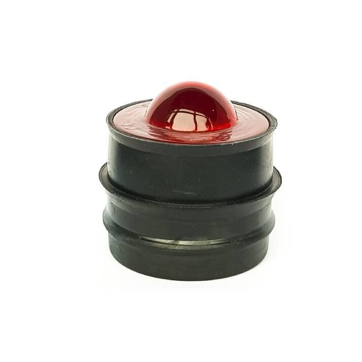MARCADOR REFLECTOR DE VIDRO DE EMBUTIR ø50mm VERMELHO