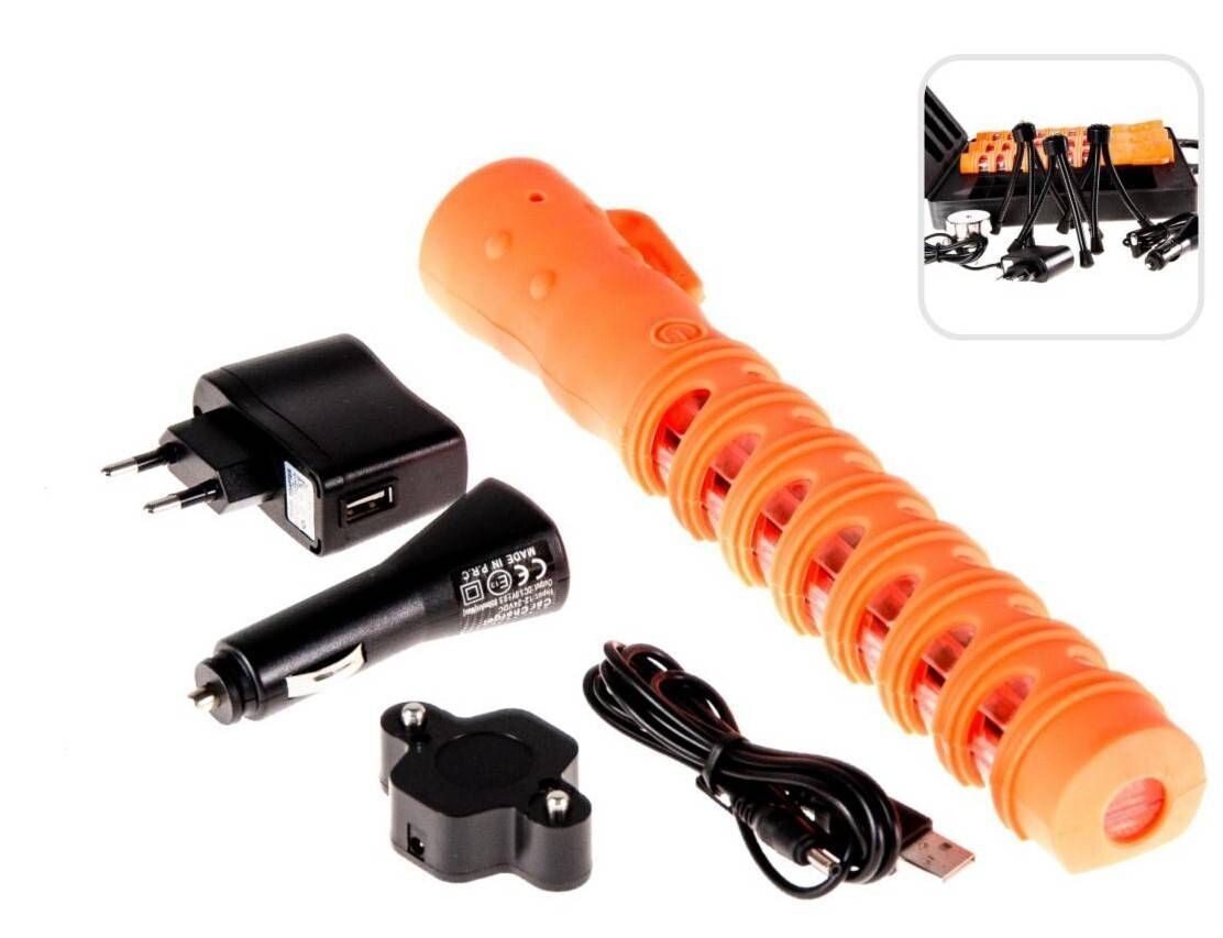 BASTÃO DE EMERGÊNCIA LED KIT 3 PEÇAS