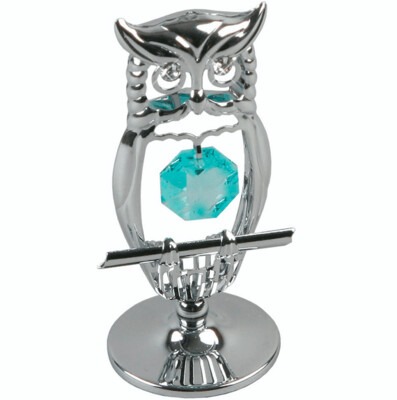 Crystocraft Owl Swarovski Crystal Elements Ornament