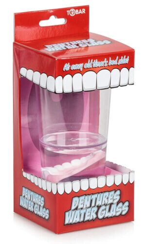 Dentures Water Glass Novelty  Gift/Prank