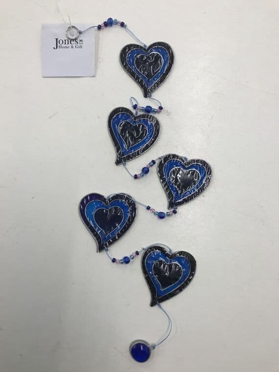 Something Different Blue Heart Wind Chime
