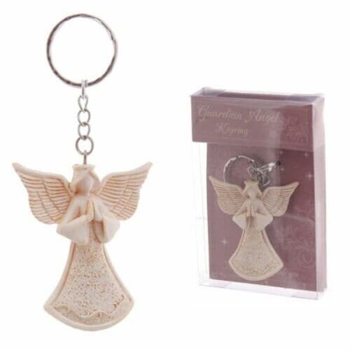 Guardian Angel Keyring Gift for Family/Friends x 2 Keyrings