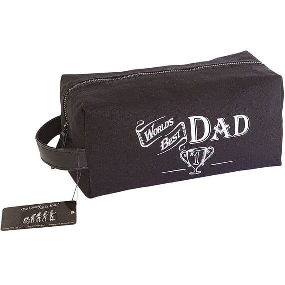 Arora Ultimate Gift for Man World's Best Dad Men's Wash Travel Bag, One Size