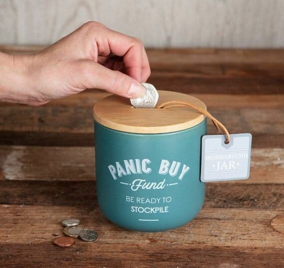 Panic Buy Novelty Money Saving Ceramic Jar Boxer Gifts