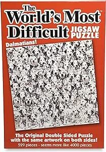 Paul Lamond Games Worlds Most Difficult Jigsaw Puzzle Dalmatians, white and black