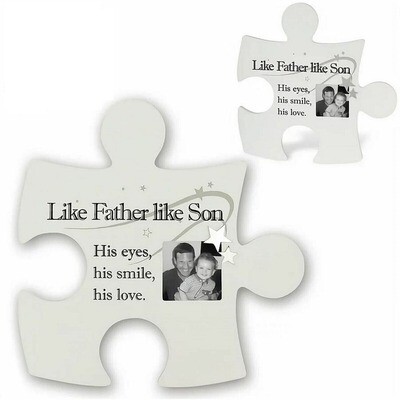 Like Father Like Son Jigsaw Wall Art | This contemporary and stylish Like Father like Son Jigsaw Wall Art is a lovely gift to give your special Dad