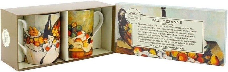Paul Cezanne (1839 - 1906) set of 2 fine china mugs - The Leonardo Collection